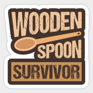 Vintage Wooden Spoon Survivor Sticker